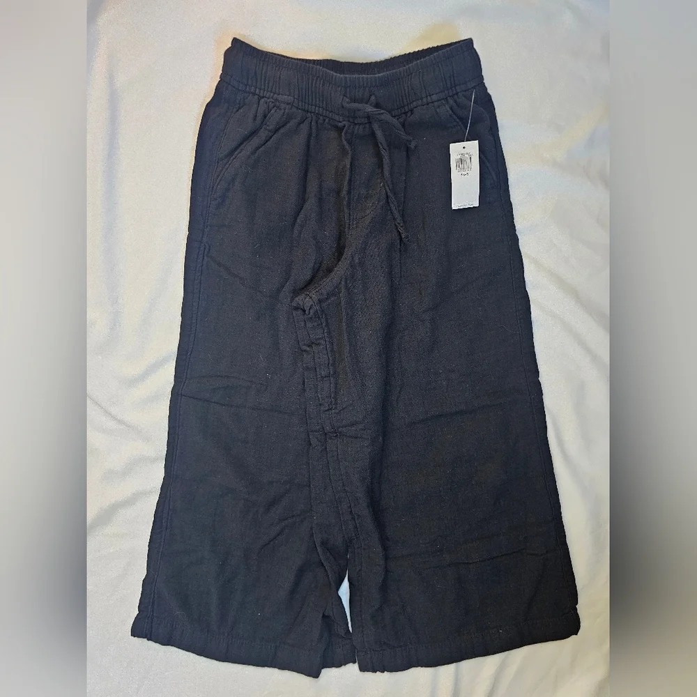 Old Navy Black Loose High-Waisted Wide-Leg Pants- Small (6/7)- NWT